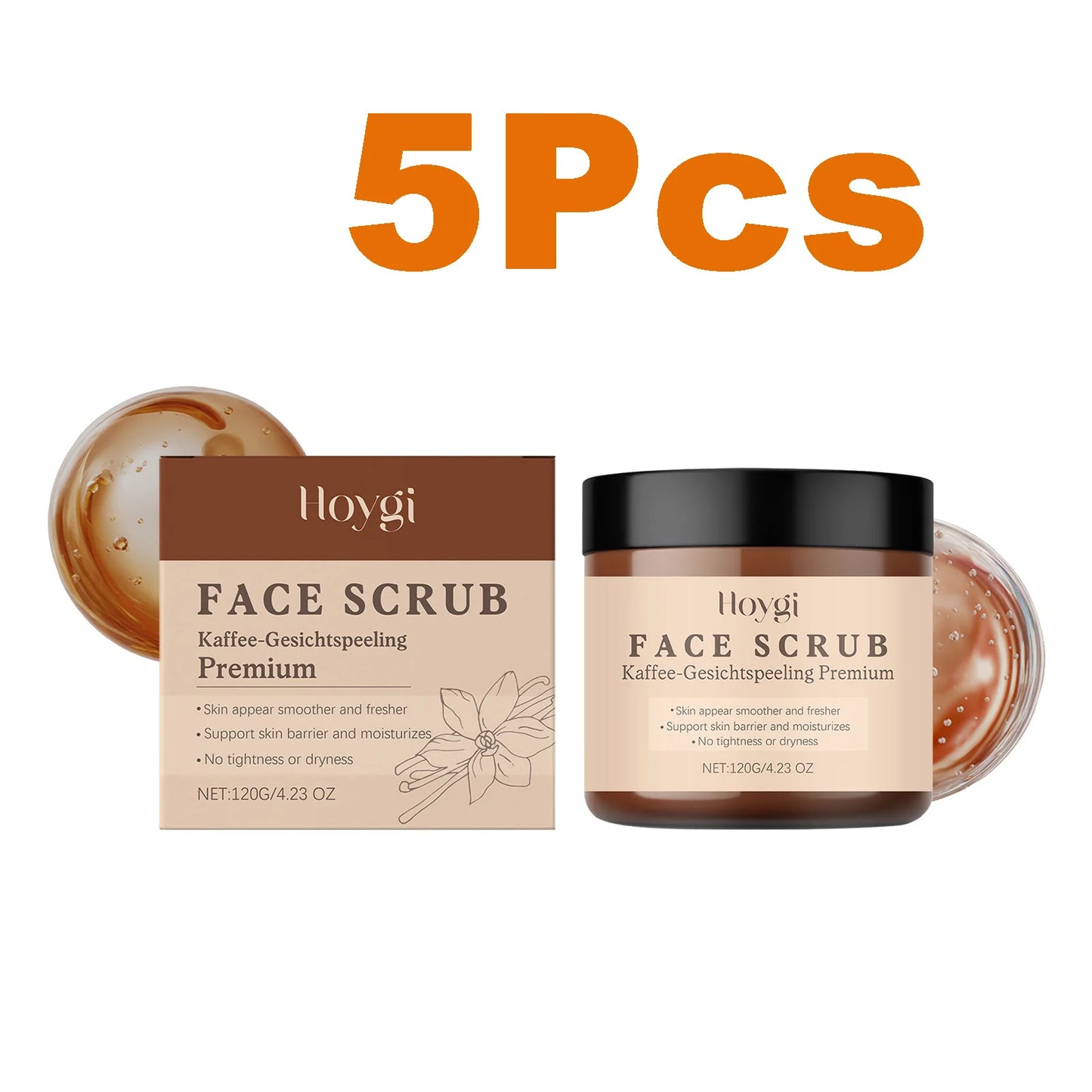 Vanilla Coffee Face Scrub – Deep Cleansing & Oil Control