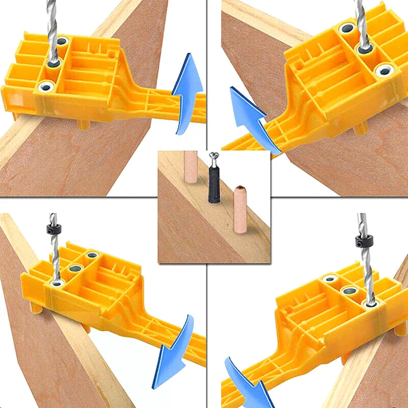 Pocket Hole Drill Guide | Straight Hole Locator for Woodworking Pocket Hole Jig Peaceful Pleasures Health and Wellness