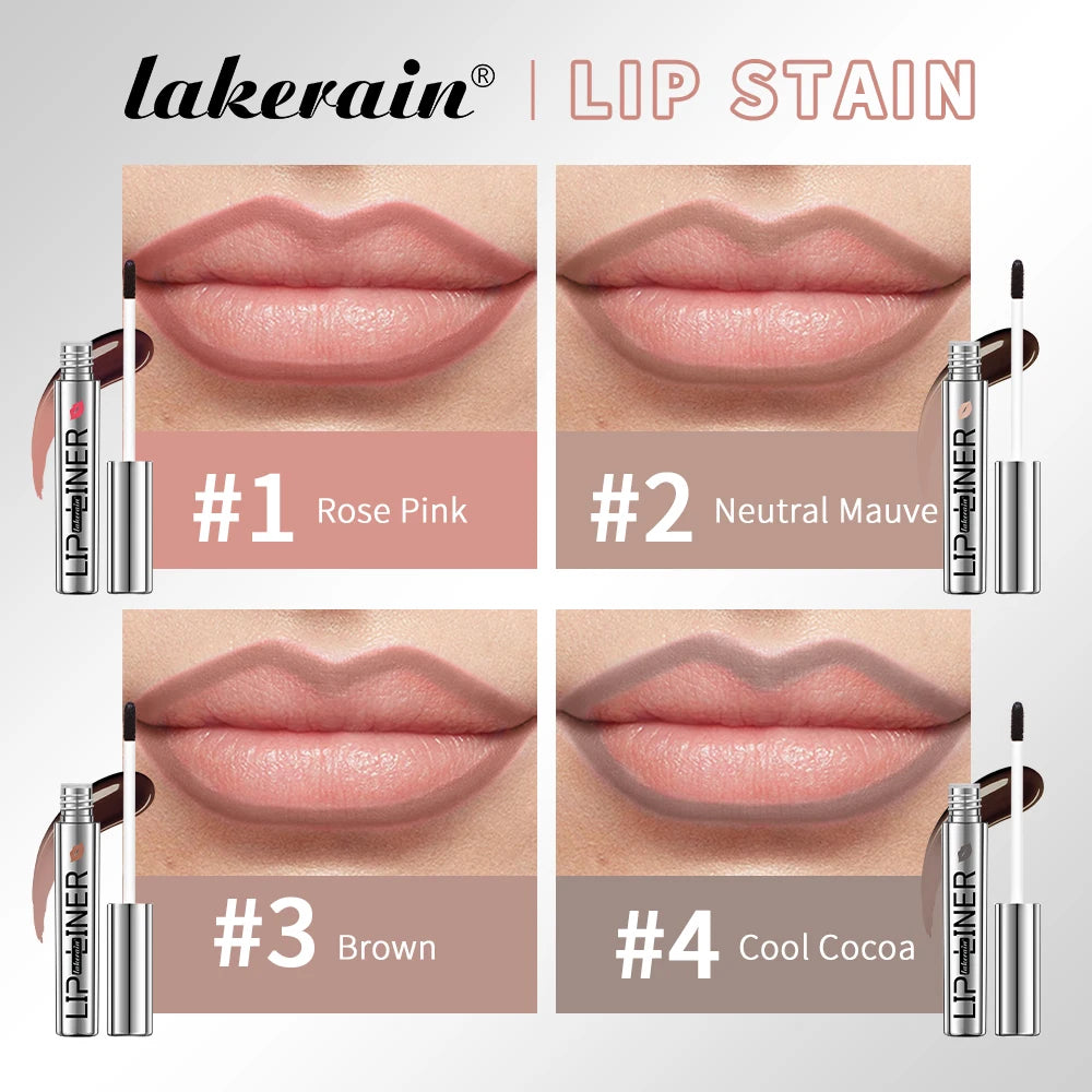 4colors Peel Off Lip Liner Waterproof Long Lasting Lipliner Pencil Moisturising Lips Gloss Tattoo Lipgloss Lipsticks Cosmetics Peaceful Pleasures Health and Wellness