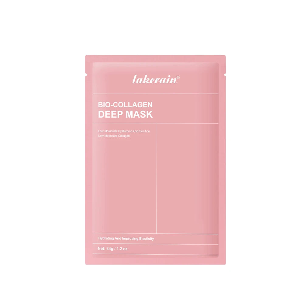Bio-Collagen Deep Face Mask Shrink Pores Deep Hydrating Overnight Mask Moisturizing Refreshing Brightening Face Skin Care Peaceful Pleasures Health and Wellness 1pcs