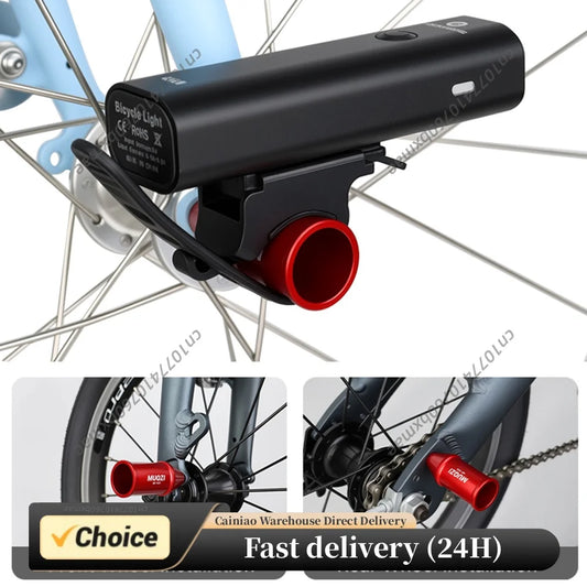 Bicycle Headlight Bracket with M5 Bolt Bike Light Mount Holder Aluminum Alloy Bike Light Mounting Bracket Accessorie for Cycling Peaceful Pleasures Health and Wellness