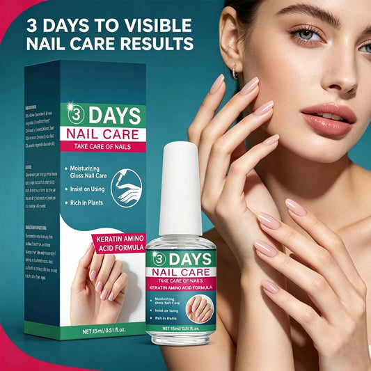 3 Days Nail Care Oil Keratin Amino Acid Formula Fast Dry 90s Salon Shine No Chip Deep Moisture Nail Strengthener,15ml Peaceful Pleasures Health and Wellness