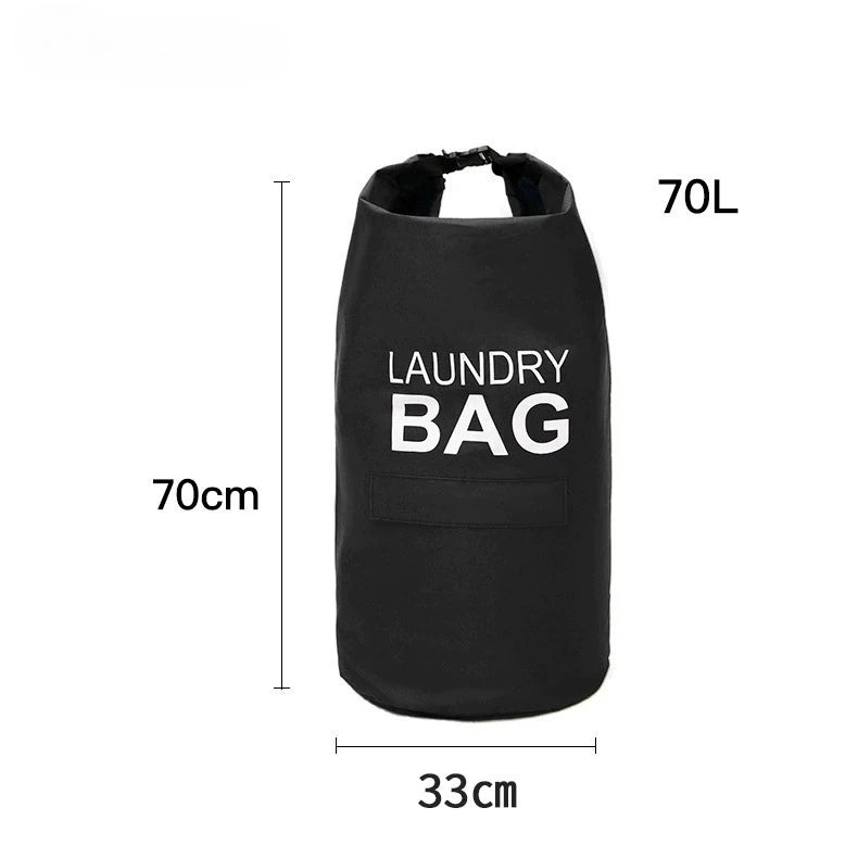 71L Laundry Backpack Bag with Straps, Pocket & Hamper