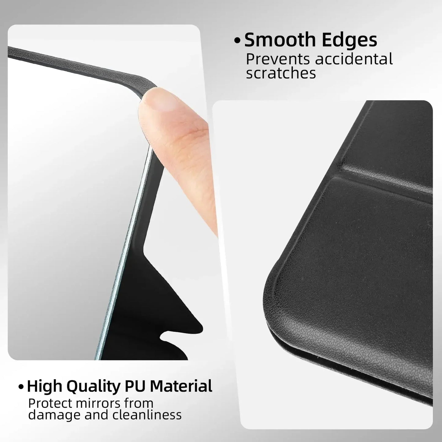 Small Makeup Mirror Portable Folding Girls' Touch-up Mirror Creative High-definition Desktop Standing Mini Portable Small Mirror Peaceful Pleasures Health and Wellness
