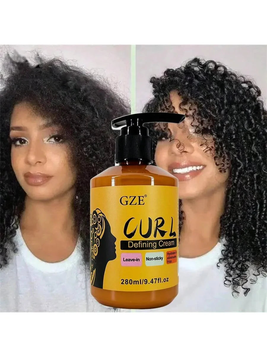 GZE 3-in-1 Curl Defining Cream | Frizz Control Leave-In