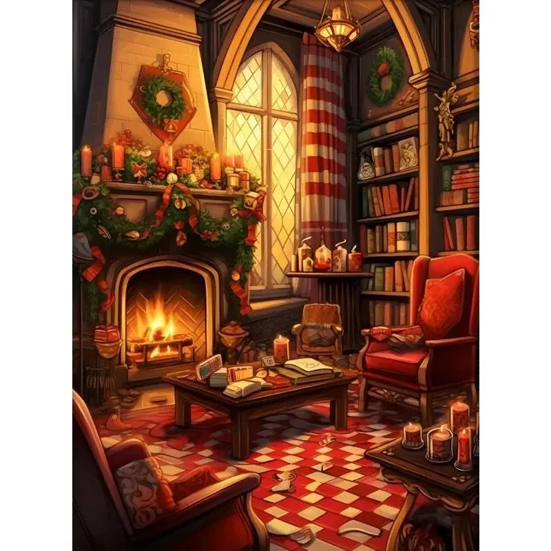 Magical Wizard Castle Canvas Wall Art | Fantasy Witchcraft Poster Canvas Wall Art Peaceful Pleasures Health and Wellness