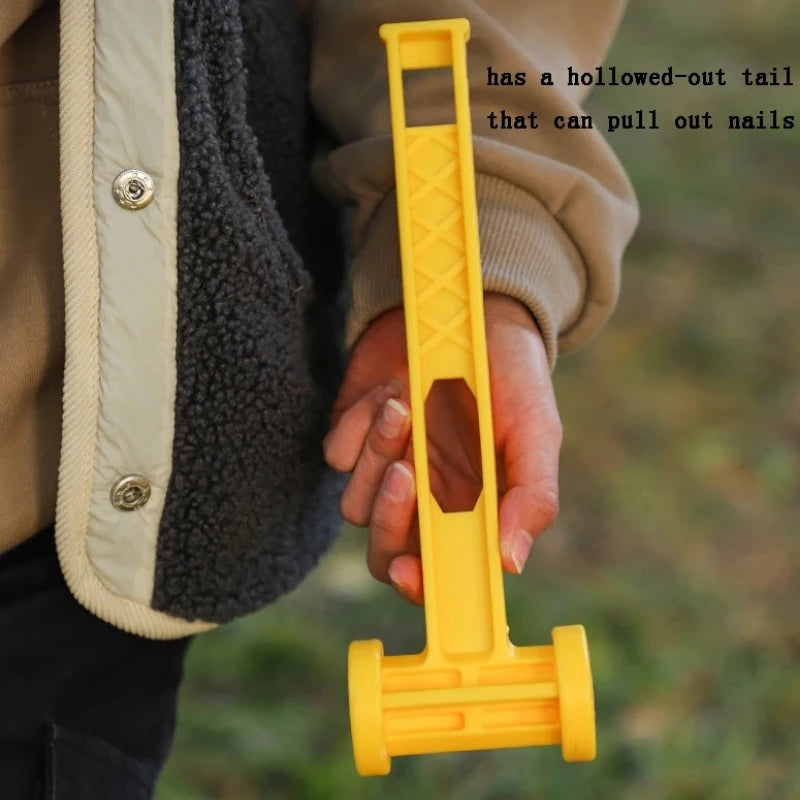 Outdoor Ultra-light Portable Ground Hammer Plastic PE Hammer Camping Canopy Tent Hammer Camping Tool with Diverse Uses Peaceful Pleasures Health and Wellness