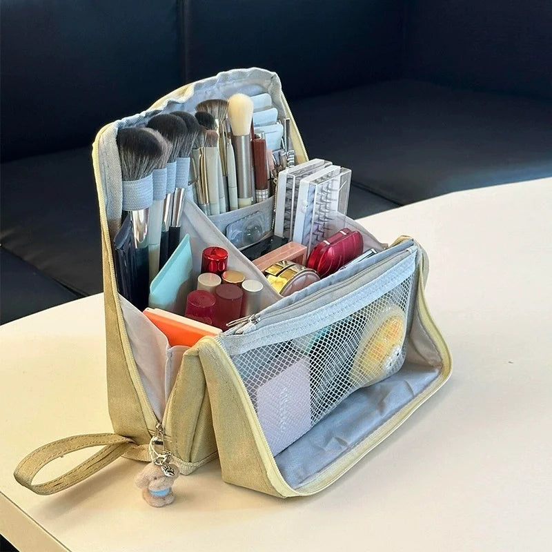 Large Stand-Up Pencil Case | Durable Zipper Pouch for School
