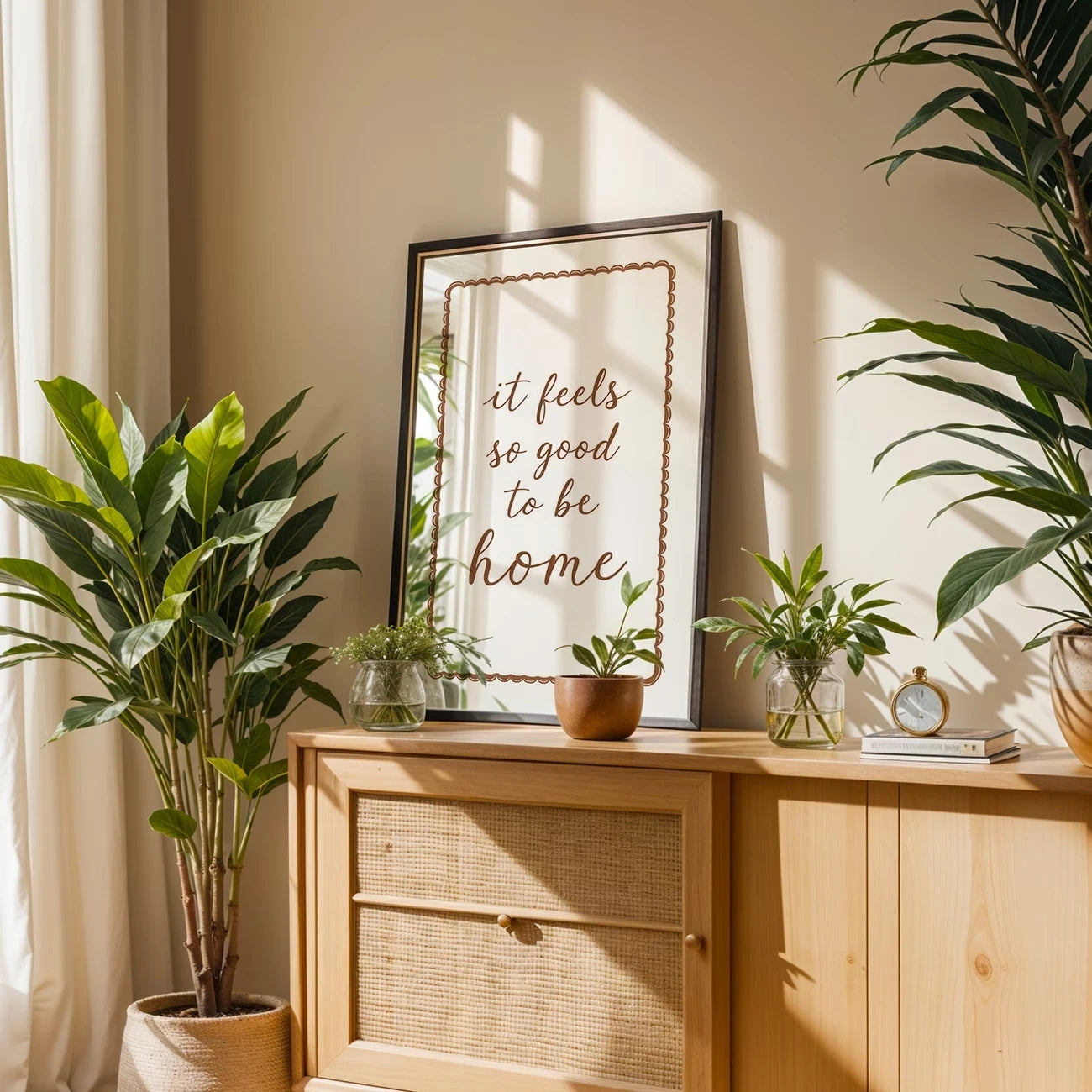 Retro It Feels So Good To Be Home Quotes Wall Art Print Canvas Painting Poster Picture For Living Room,Bedroom Home Decor Peaceful Pleasures Health and Wellness