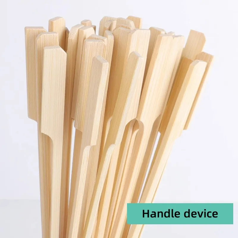 100/200PC Disposable Bamboo Skewer Sticks – BBQ, Fruit & Party