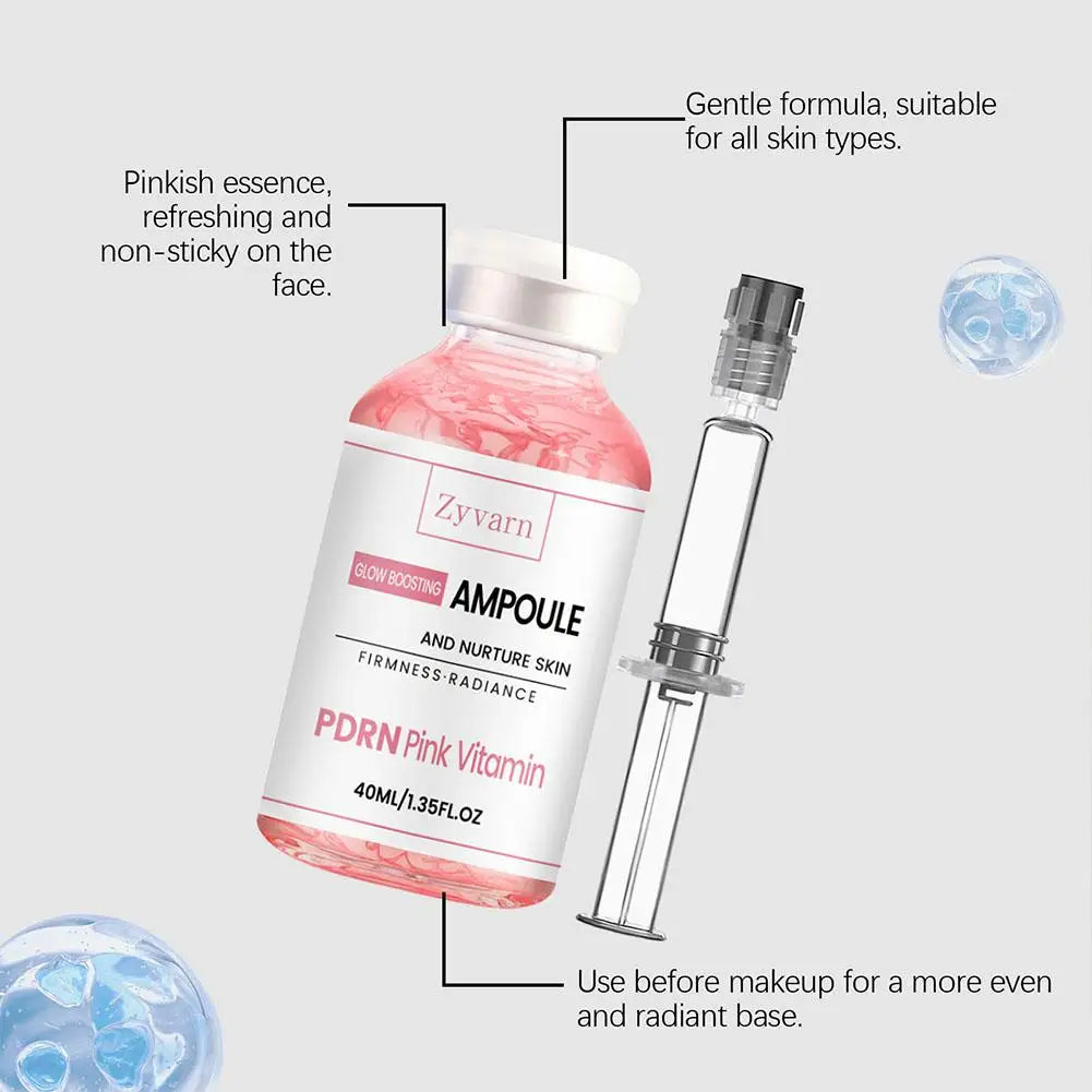 PDRN Pink Vitamin Glow Boosting Ampoule Face Serum 40ml