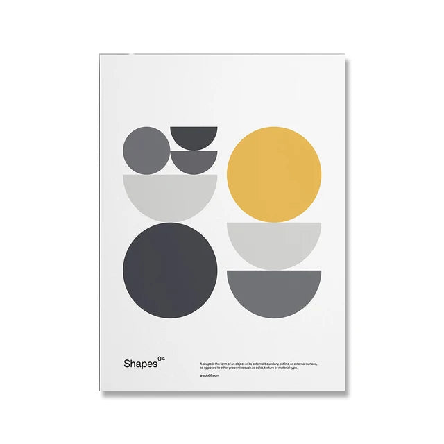 Modern Minimalist Bauhaus Exhibition Geometric Posters work Canvas Prints Abstract Painting Living Room Murals Home Decor Peaceful Pleasures Health and Wellness 17 50x70cm Unframed
