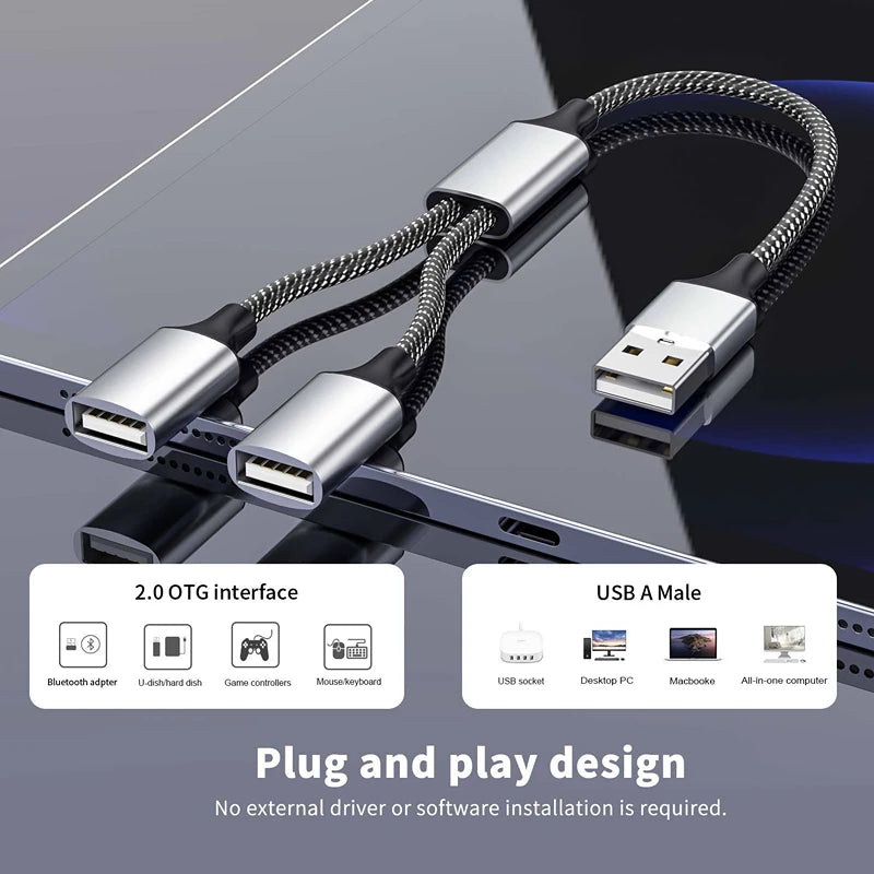 Multi USB Hub Extensions 2/3/4 Port Hub USB Splitter Fast Data Transmission OTG Adapter For Computer Xiaomi Macbook Pro Air Peaceful Pleasures Health and Wellness