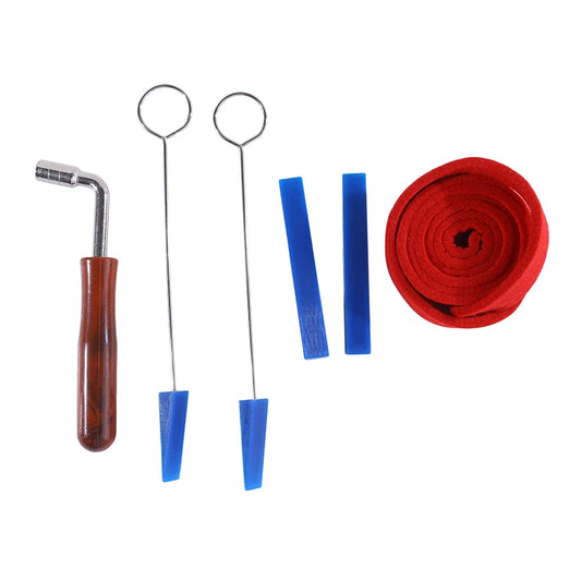 6-Piece Piano Tuning Kit – Lever, Mutes, Temperament Strip Piano Tuning Kit Peaceful Pleasures Health and Wellness
