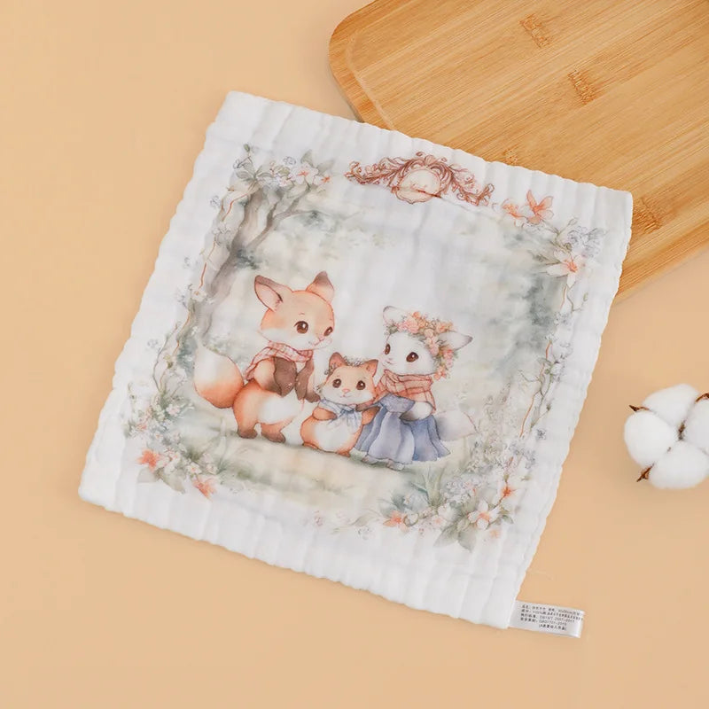 MOONBIFFY Baby Muslin Washcloths | 100% Cotton Gauze Towels