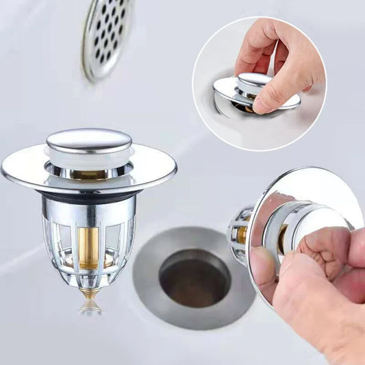 Pop-Up Sink Stopper & Drain Filter | 1 or 3 Pack – Universal Fit Sink Drain Stopper Oasis Select