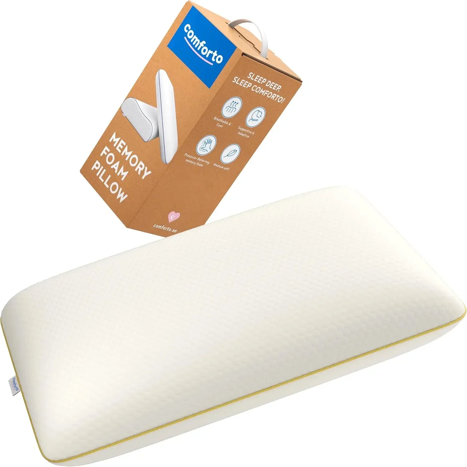 Memory Foam Neck Pillow – Ergonomic Cervical Support, Side & Back Peaceful Pleasures Health and Wellness United States