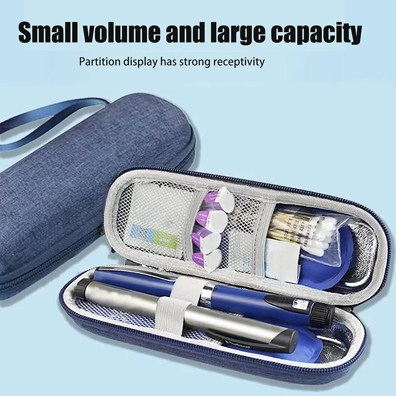 3colors Waterproof Insulin Cooling Bag EVA Thermal Insulated Insulin Cooler With Gel Pen Bag Diabetics Travel Medicine Cooler Peaceful Pleasures Health and Wellness