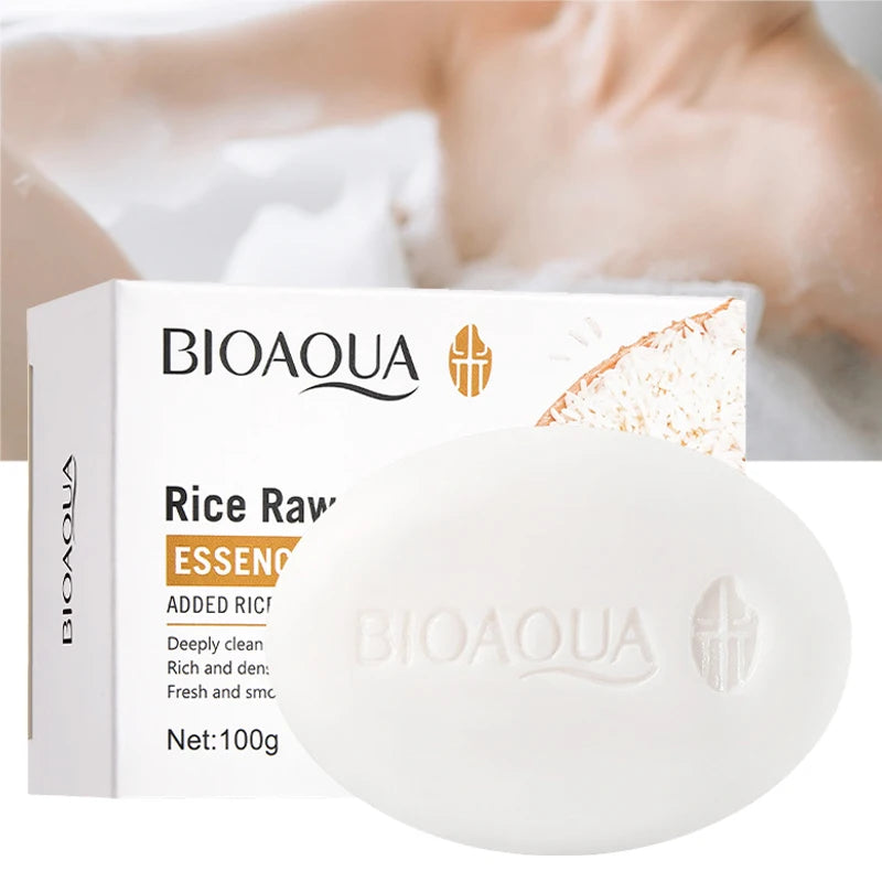 BIOAQUA White Rice Facial Soap – Moisturizing Whitening Cleanser