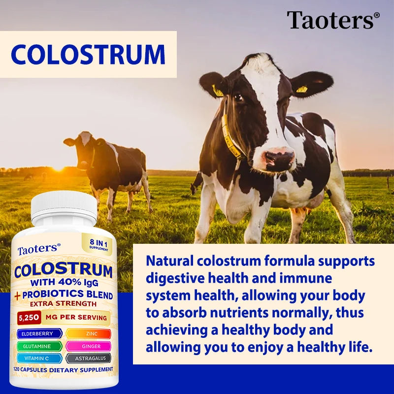 Grass-Fed Colostrum 40% IgG + Probiotics – Gut & Immune Support