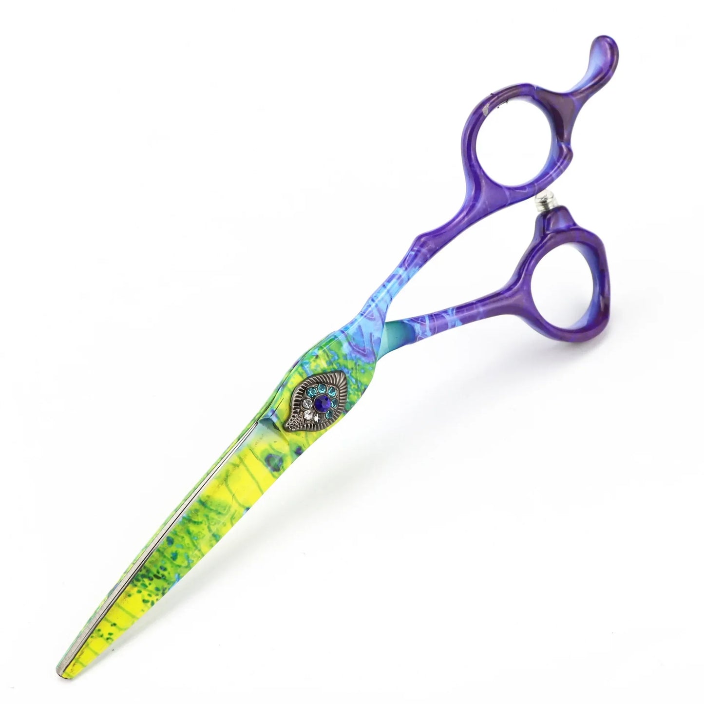 6" Peacock Green Pro Hair Cutting & Thinning Scissors | 9CR Steel