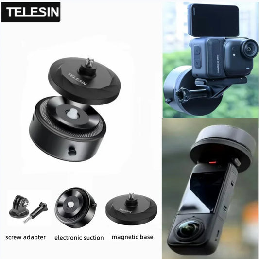 Magnetic Suction Camera Mount for DJI Osmo, Insta360 & GoPro Camera Mount Bracket Oasis Select