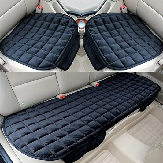 Plush Car Seat Protector – Non-Slip Cushion Mat, All Seasons Car Seat Cushion Mat Oasis Select