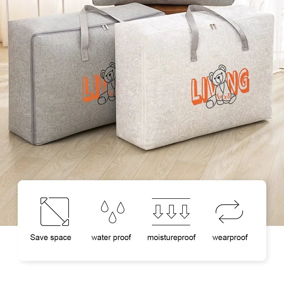 Waterproof Non-Woven Clothes & Quilt Storage Bags | 1–5 Pcs