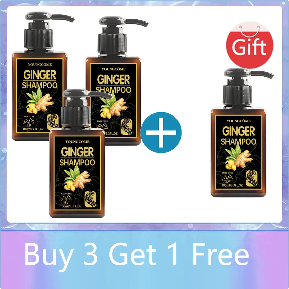 YOUNGCOME Ginger Shampoo 2-Set | 72H Oil Control & Volume 100ml
