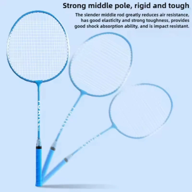 Badminton racket set, durable, elastic, anti breakage badminton set, professional level training badminton racket for students Peaceful Pleasures Health and Wellness