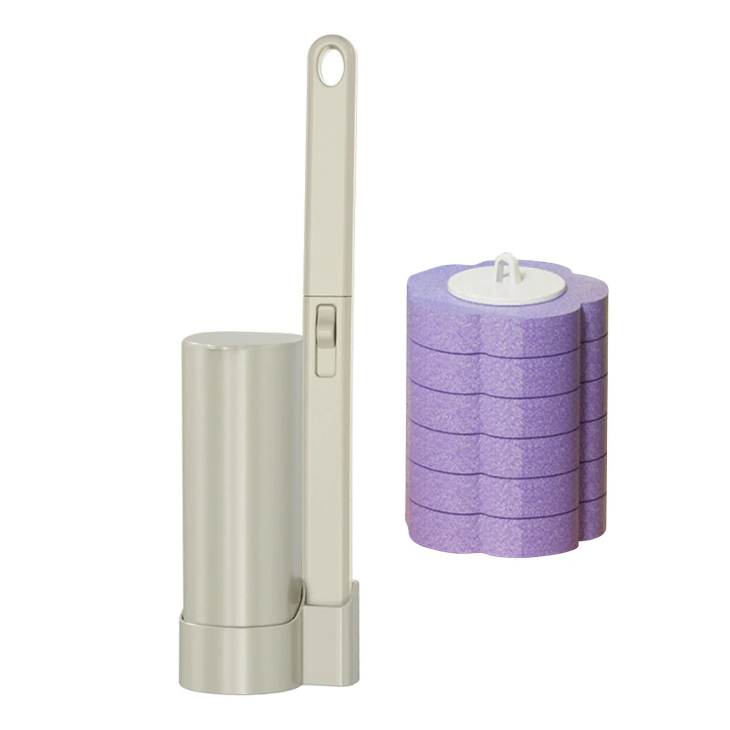 Disposable Toilet Brush Kit with 6 Refills | Contact-Free