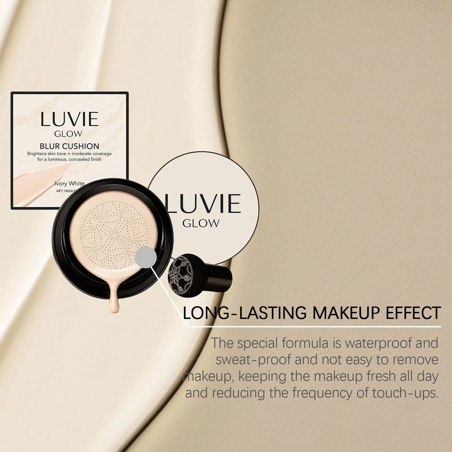 Air Cushion Foundation – Oil Control, Full Coverage & Sweatproof
