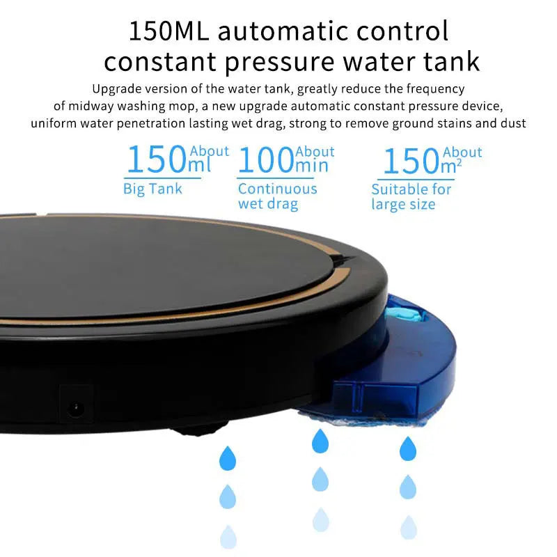 GUOHE Smart Robot Vacuum & Mop – App Control, 2800Pa