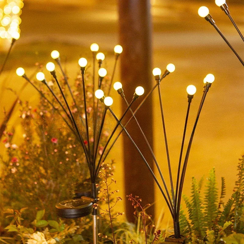 Solar Firefly Garden Stake Lights – 6pc LED Outdoor Spotlight