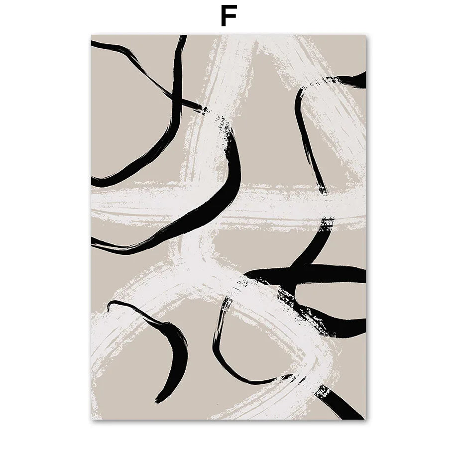 Modern Abstract Woman Wall Art Mid-Century Boho Figure Canvas Prints Minimalist Aesthetic Posters Living Room Bedroom Home De Peaceful Pleasures Health and Wellness F 50x70cm Unframed