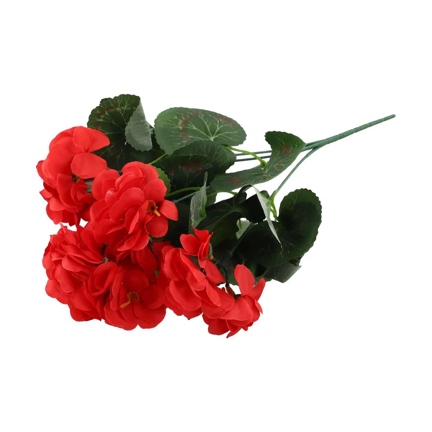 Artificial Silk Begonia Flower | Realistic Geranium Home Decor