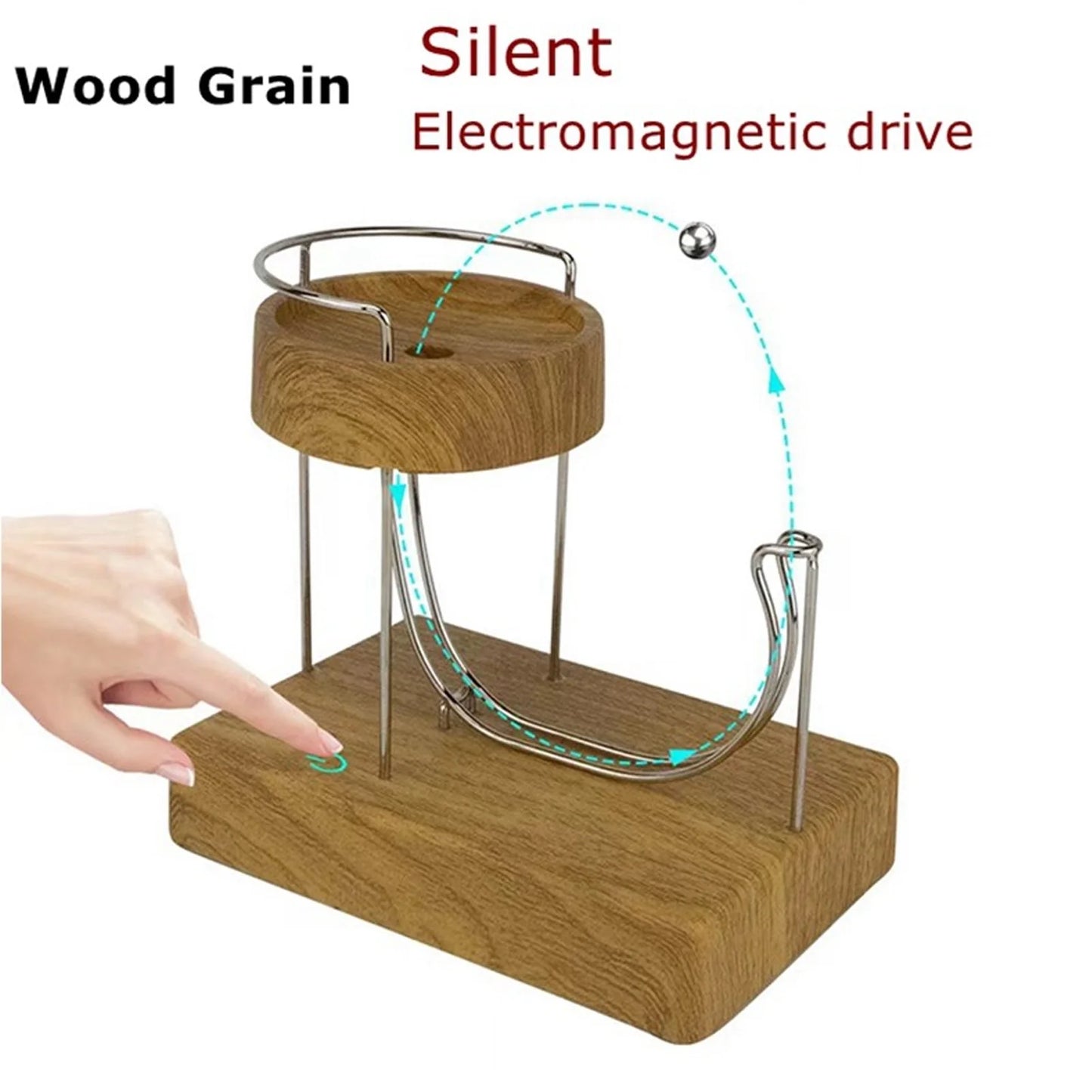 Perpetual Motion Machine Desk Toy Educational Touch Switch Low Noise