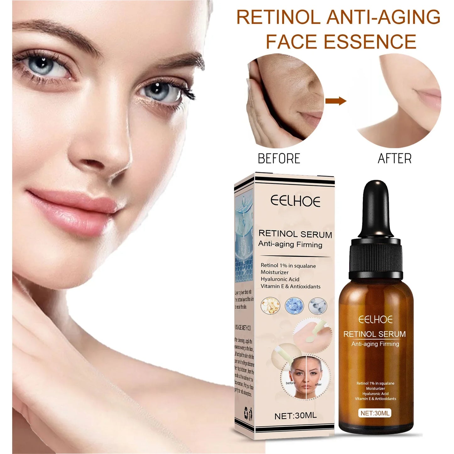 LGRAMER Retinol Anti-Aging Serum | Collagen Lifting 30ml