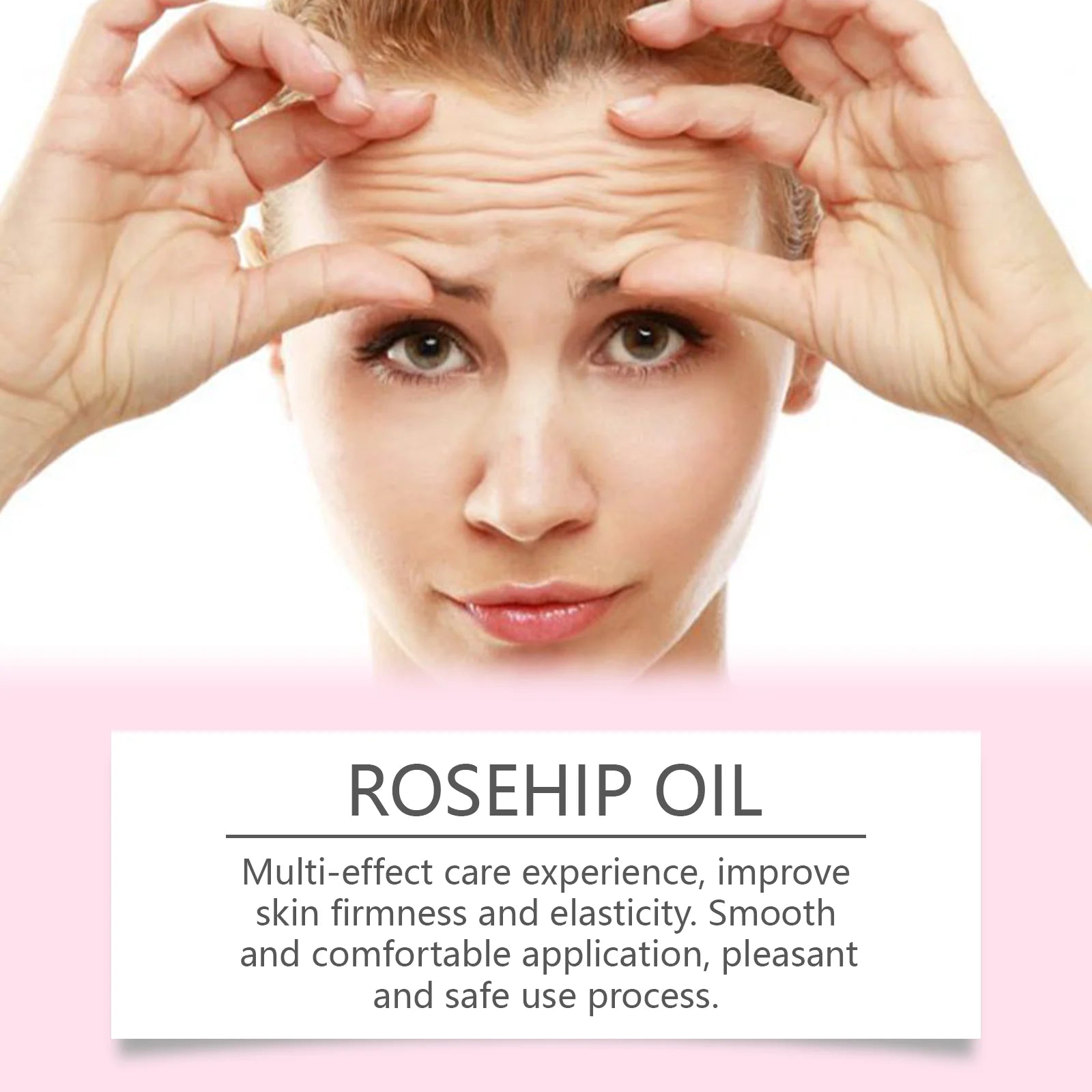 Rosehip Facial Oil Moisturizing Smoothing Skin Relieves Dryness Discomfort Enhances Softness Elasticity Anti-Aging Essence Oil Peaceful Pleasures Health and Wellness