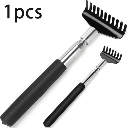 Telescopic Stainless Steel Back Scratcher – Extendable Handle Back Scratcher Tool Oasis Select