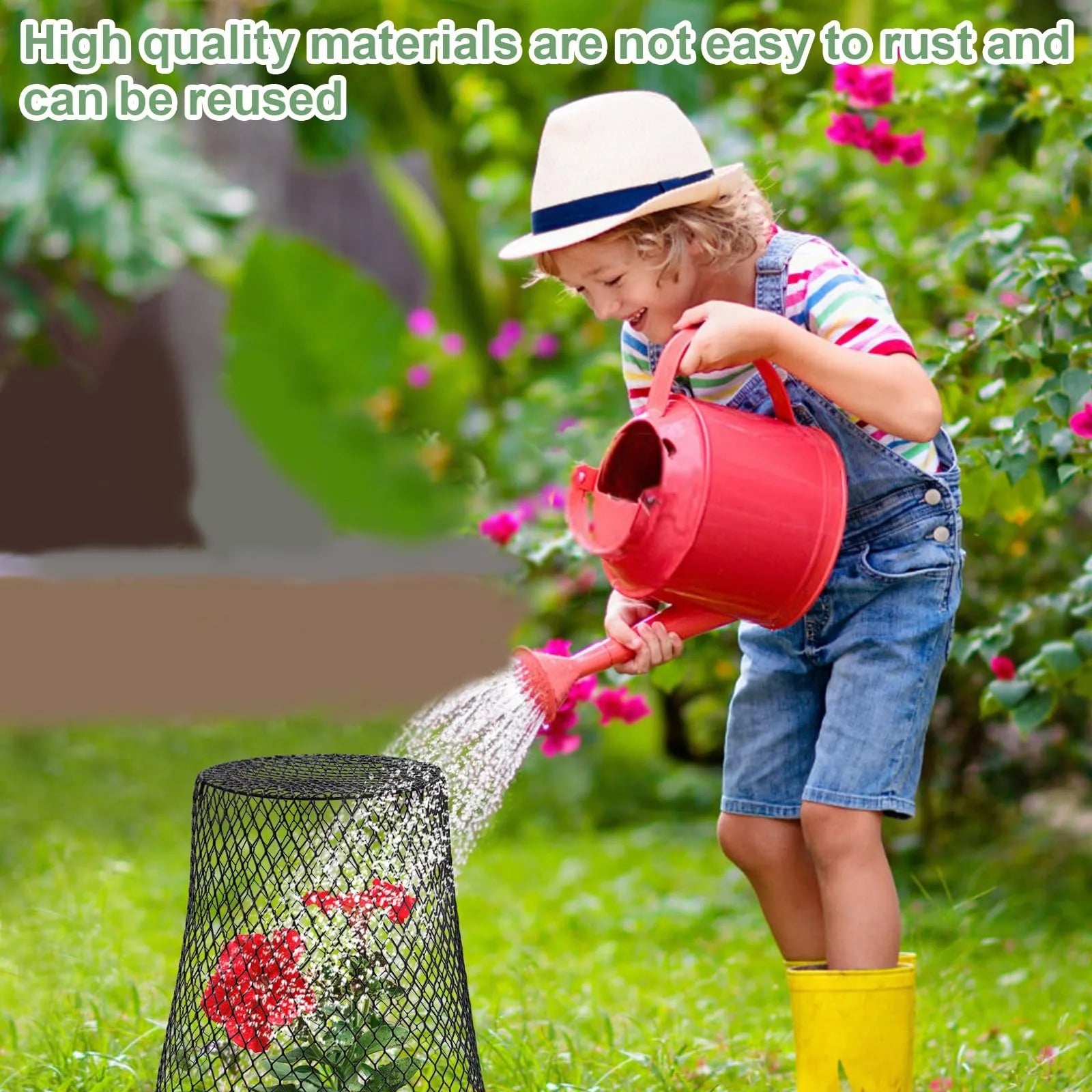 5/10pcs Wire Plant Protection Cover Garden Roof Seedlings Fruit And Vegetable Protection Cage Prevent Rabbits Chickens Squirrels Peaceful Pleasures Health and Wellness