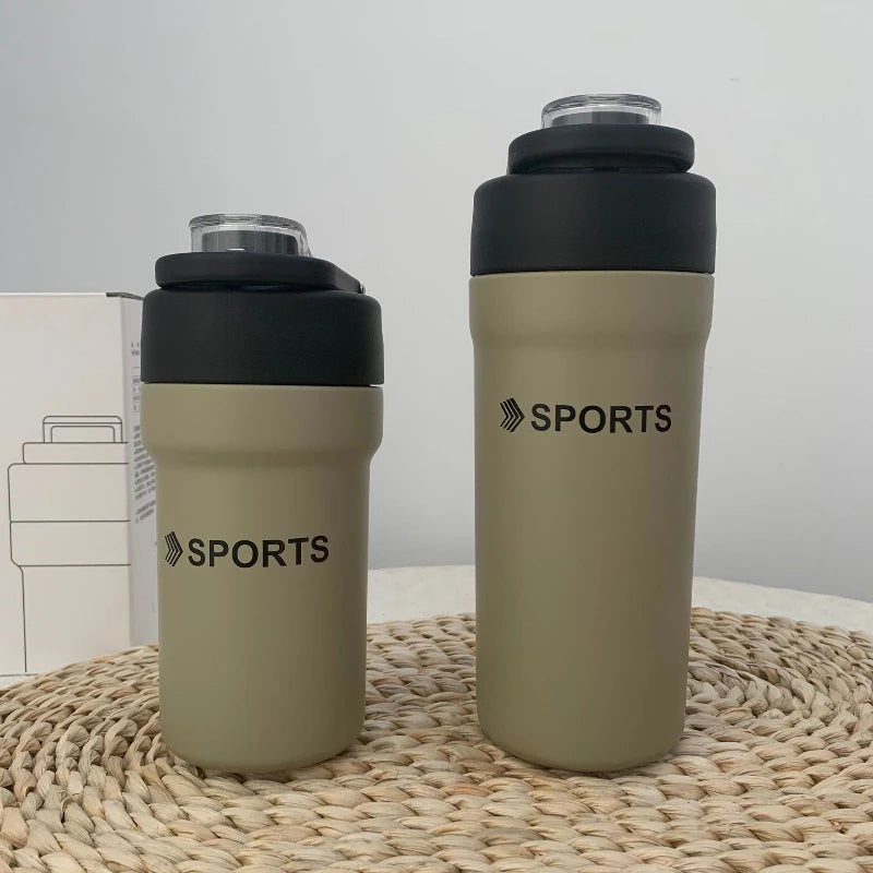 Large Insulated Water Bottle with Straw | 500ml & 680ml Thermos Insulated Water Bottle Peaceful Pleasures Health and Wellness