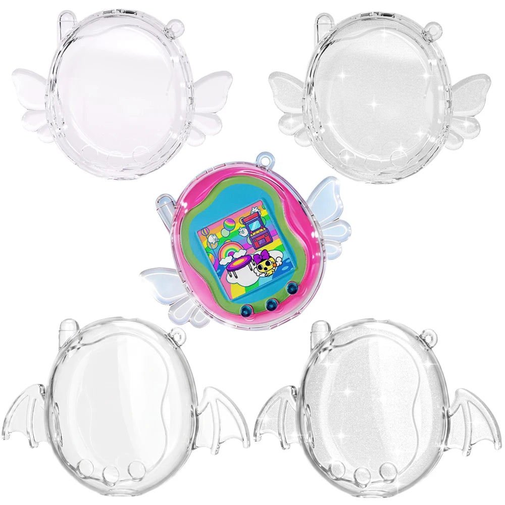 Smooth Edges Hard Crystal Case For Tamagotchi Uni Full Body Protection Anti Yellow Anti Scratch Standable Clear PC Cover Peaceful Pleasures Health and Wellness