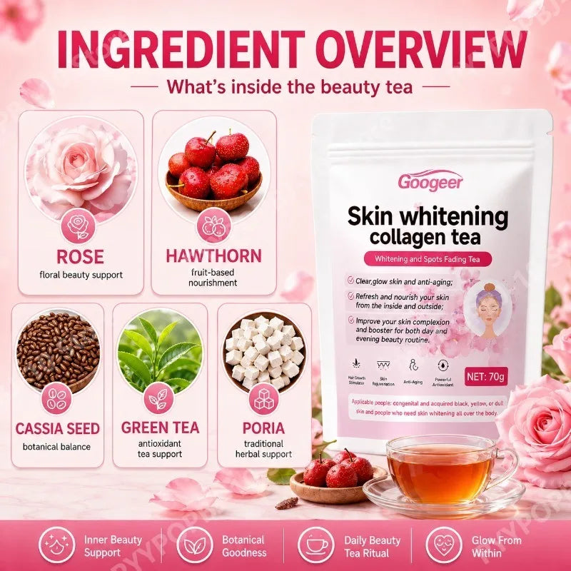 Rose Herbal Supplement – Hawthorn, Cassia & Poria Blend 70g