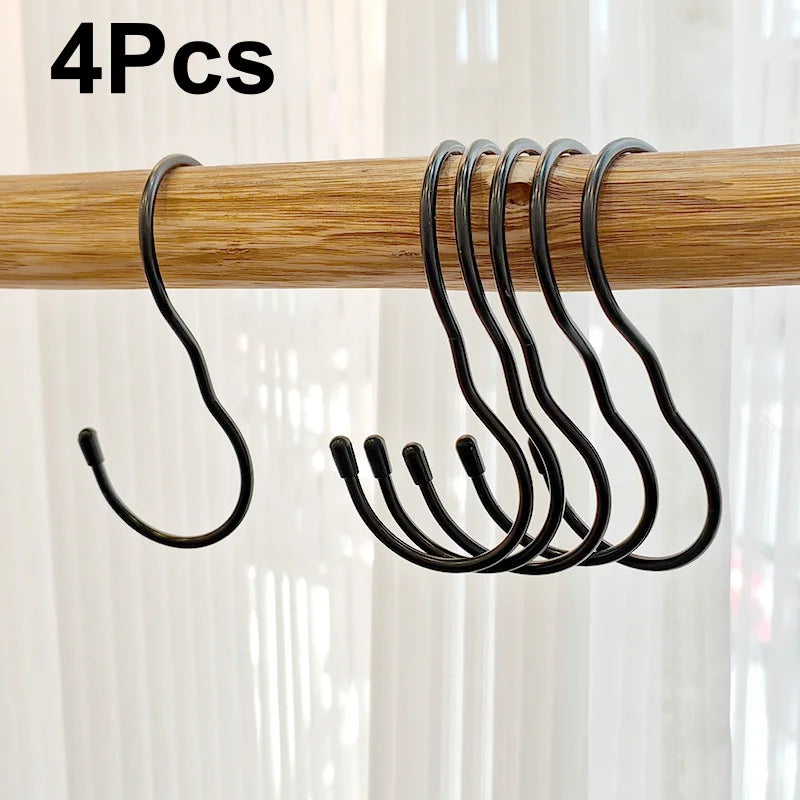 4-Pack Purse Hangers for Closet | Twist Design Bag Hooks