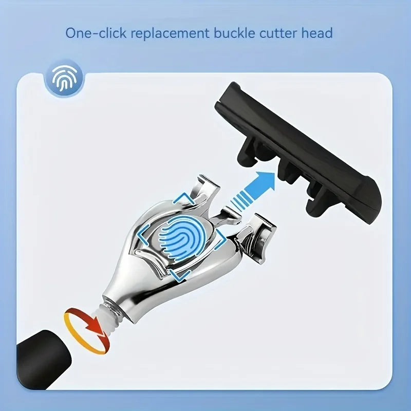 Manual Safety Razor – 1 Handle + 18 Blades | 6-Layer Steel