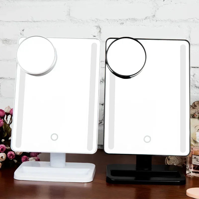 10X Magnifying LED Makeup Mirror – 24 LED Adjustable Light