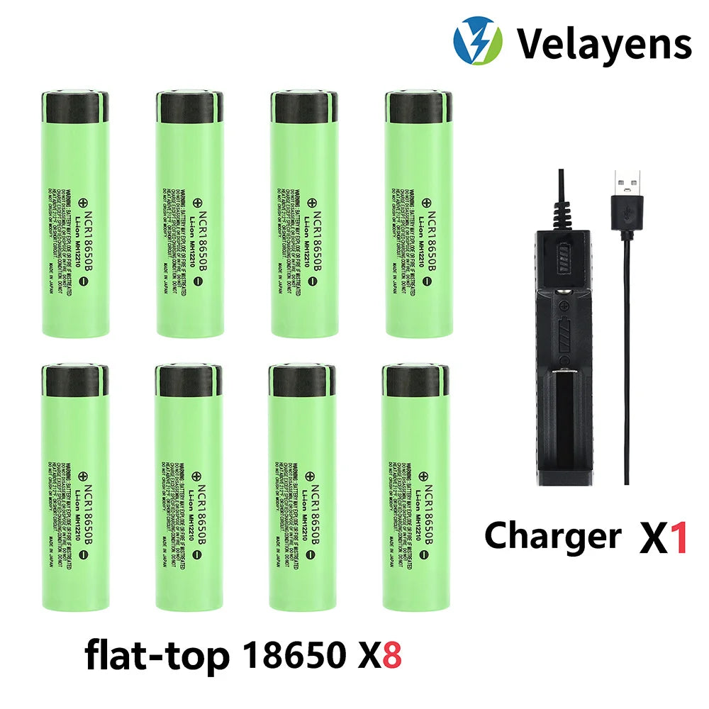 18650 1700mAh 3.7V Rechargeable Li-Ion Battery High-Drain for Flashlights 2-20pcs Bulk Available, 1000+ Charge Cycles Peaceful Pleasures Health and Wellness 8 FT 18650 1Charger 3.7 V