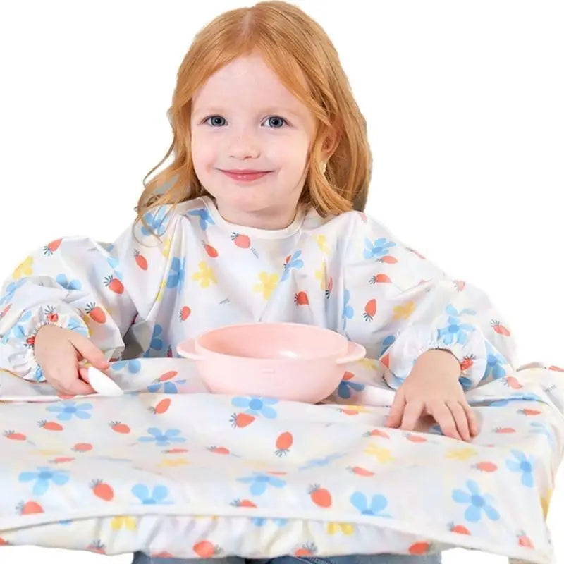 Baby Long Sleeve Feeding Bib Smock | Waterproof Coverall 1–5Y