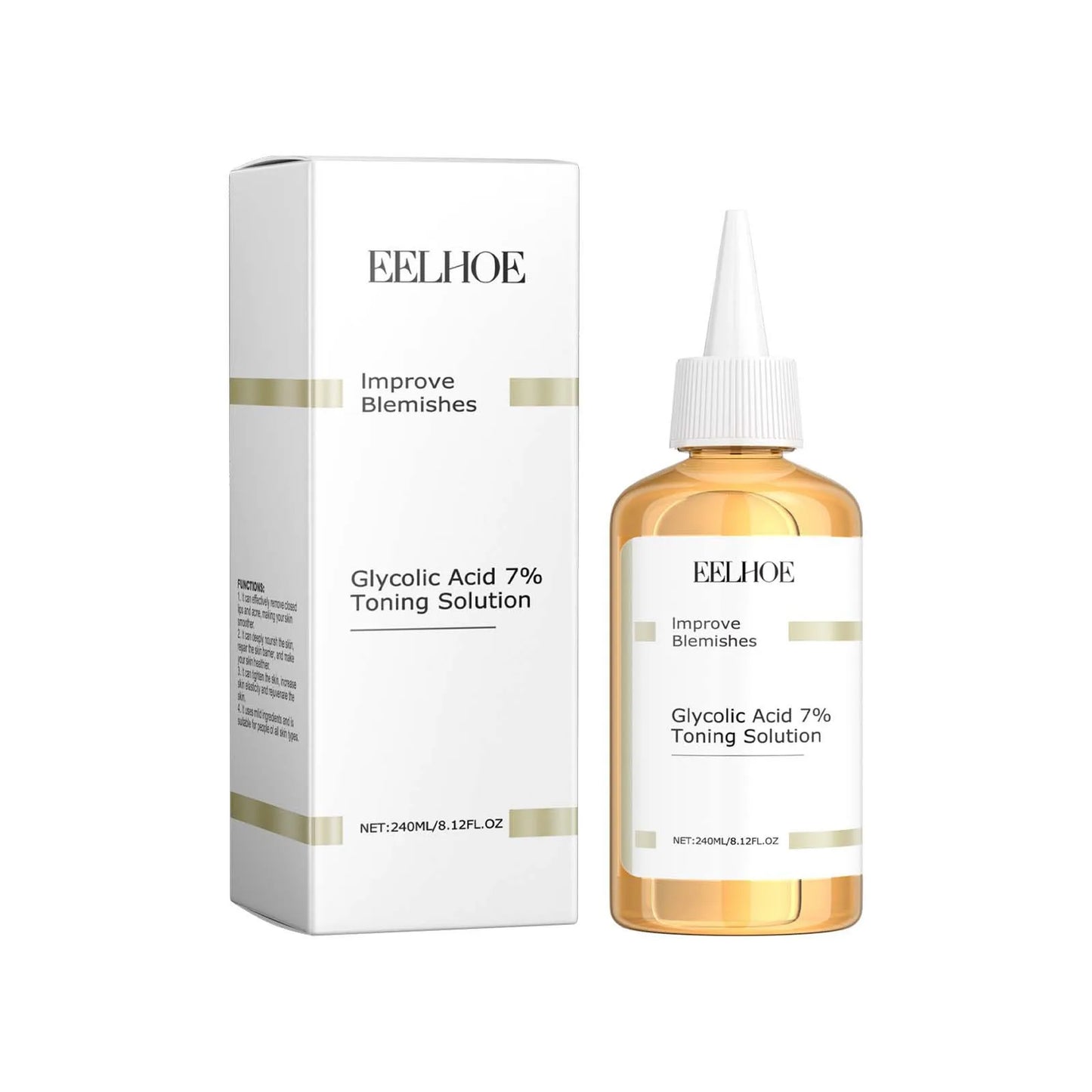 EELHOE Glycolic Acid Toner for Face Skin Care Peaceful Pleasures Health and Wellness